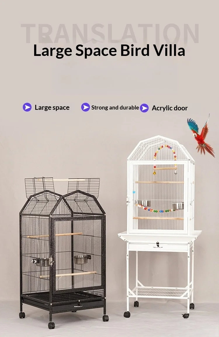 Luxury Metal Multi-Bird Aviary