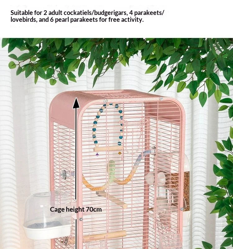 Large Metal Bird Cage with Removable Tray