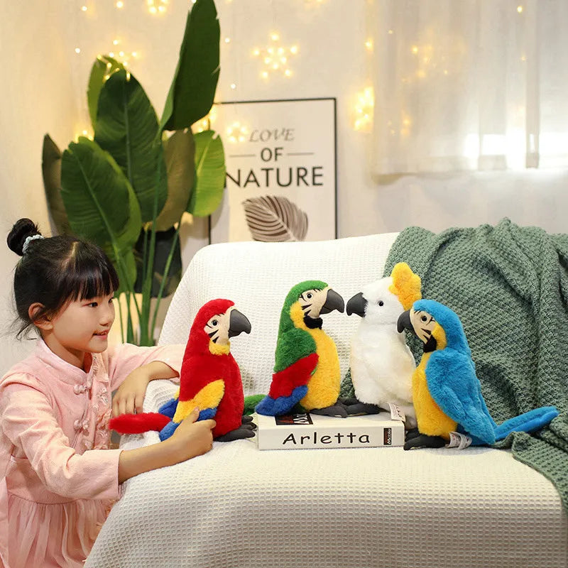 Lifelike Parrot Plush Toy (25cm)