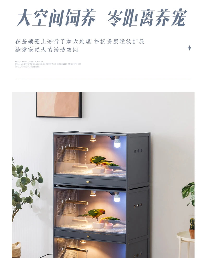 Thermostatic Parrot Breeding Cage
