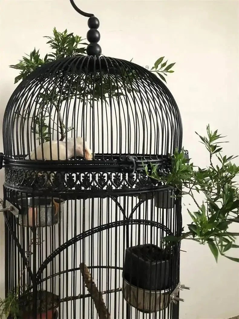 Extra Large Cylindrical Bird Cage - European Style