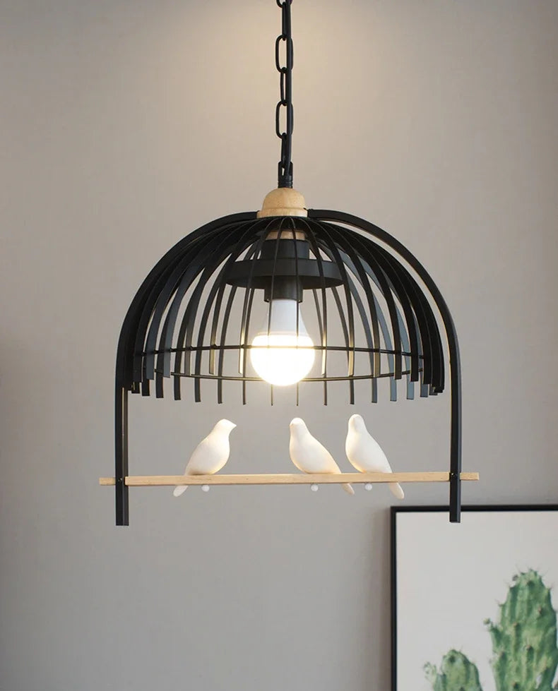Retro Bird Cage Chandelier