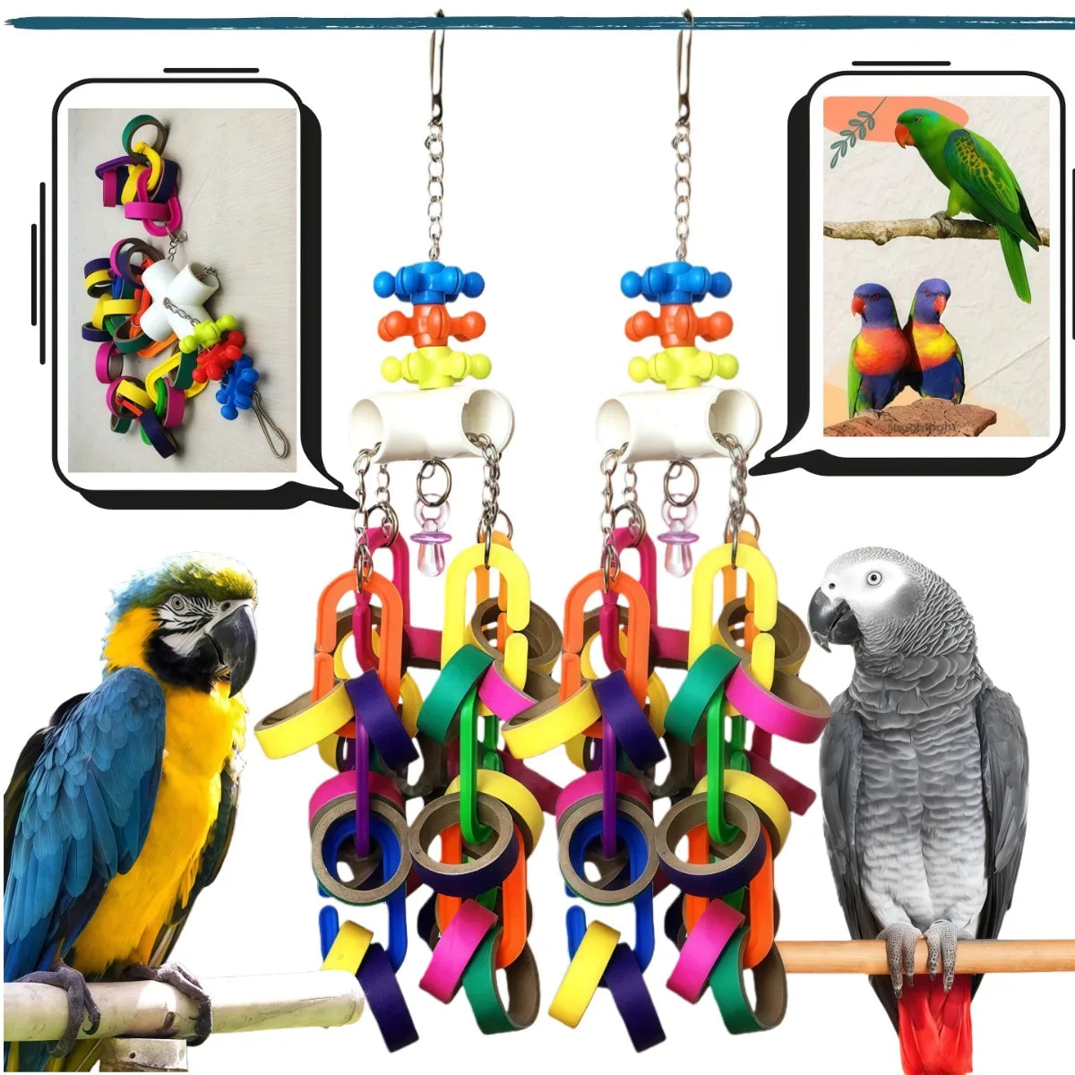 Colorful Bagel Foraging Toy
