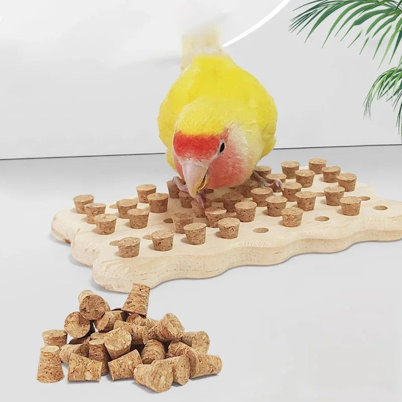 Natural Wooden Cork Puzzle Toy