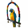 Natural Wooden Bird Swing Toy