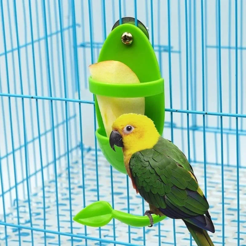 Bird Cuttlebone Holder - Cage Feeding Rack for Parrots