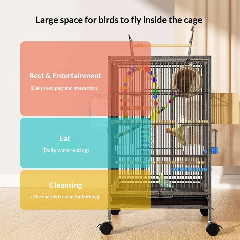 Luxury Powder Coated Breeding Cage - Multi Level