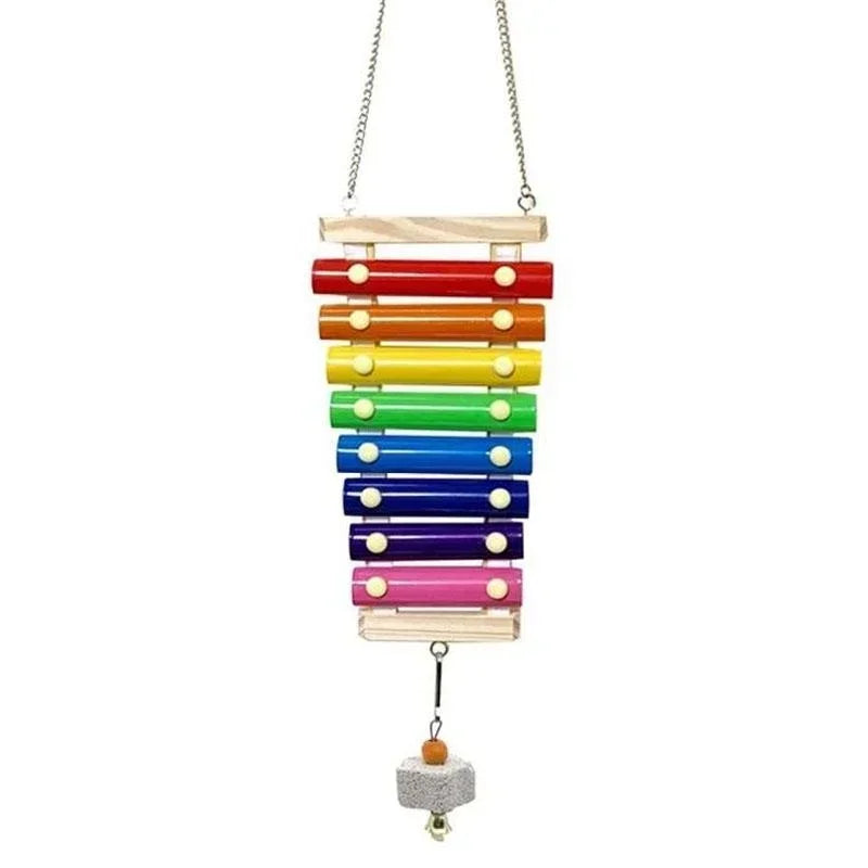 Colorful Bird Xylophone Toy for Parrots
