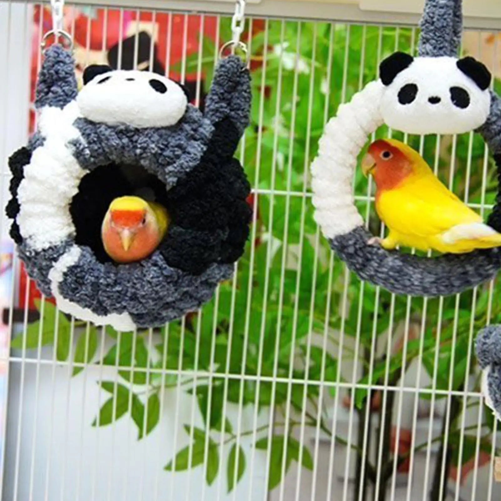 Panda Shape Winter Bird House