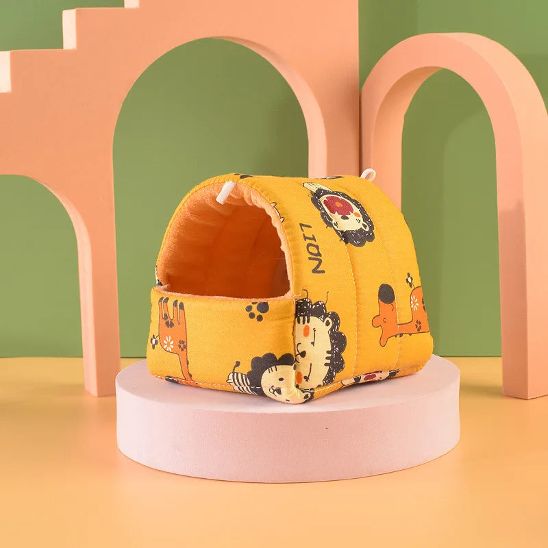 Cartoon Bird Sleeping Nest