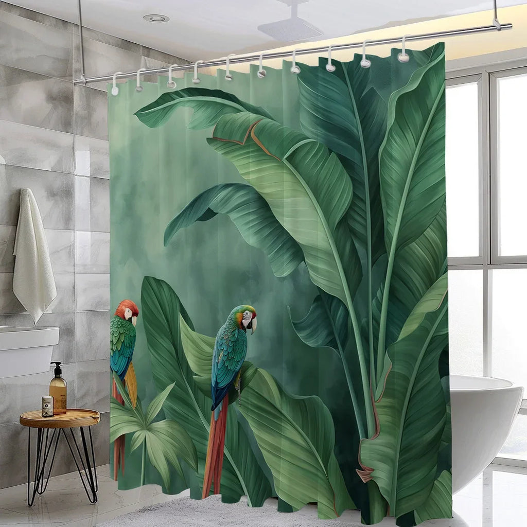 Tropical Parrot Shower Curtain