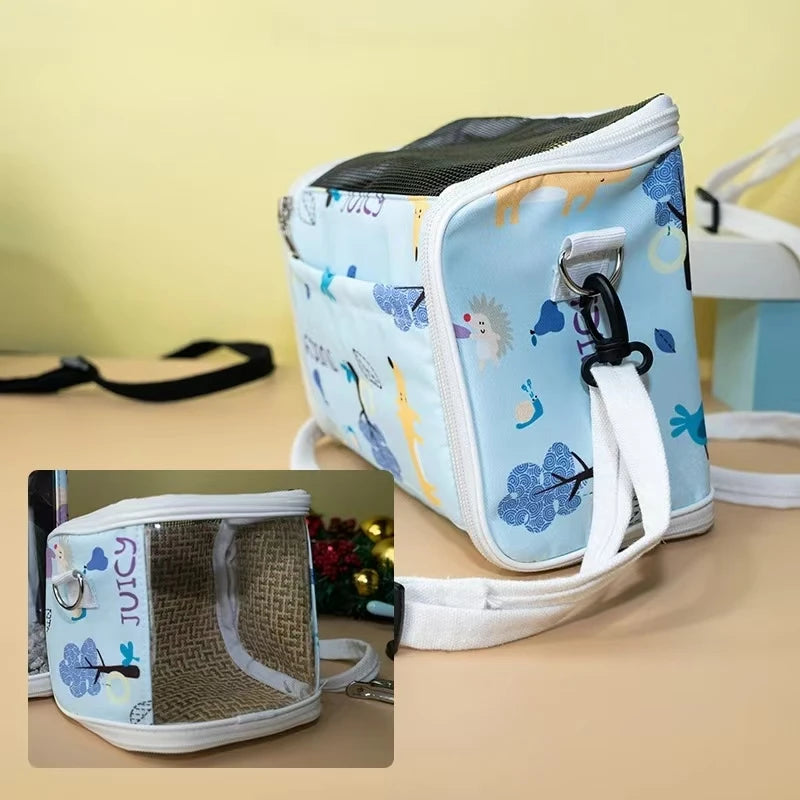 Portable Parrot Travel Bag — Breathable Carrier for Parrots & Small Birds