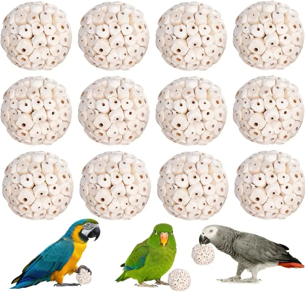 Sola Wood Foraging Ball Set for Parrots