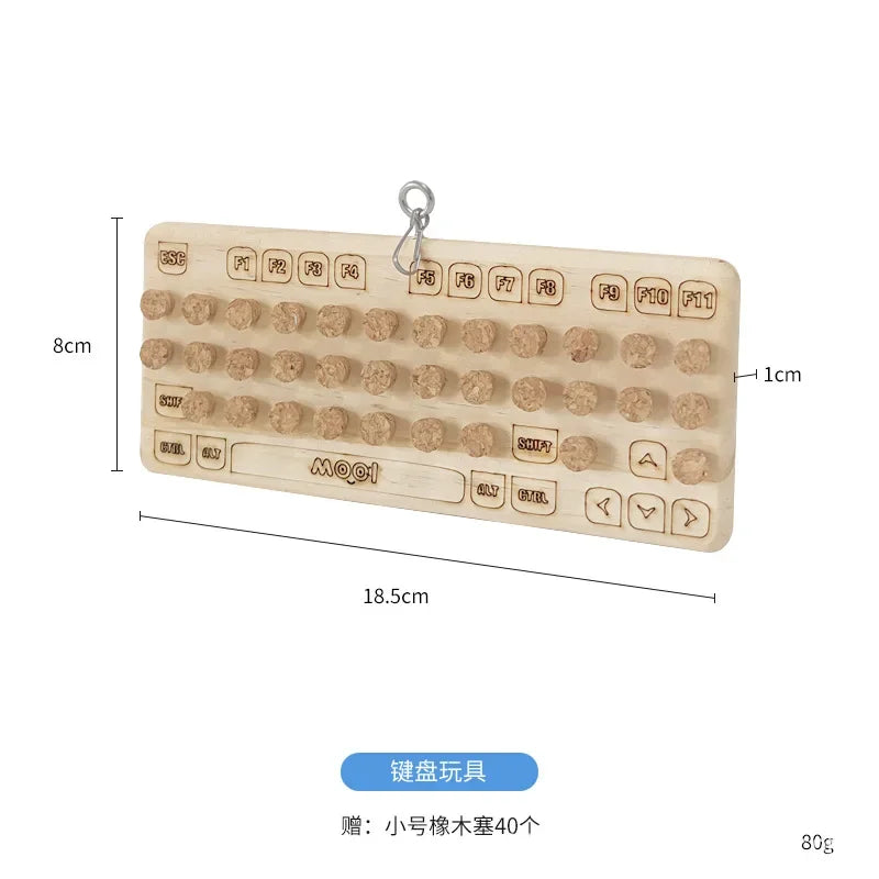 Natural Wooden Cork Puzzle Toy