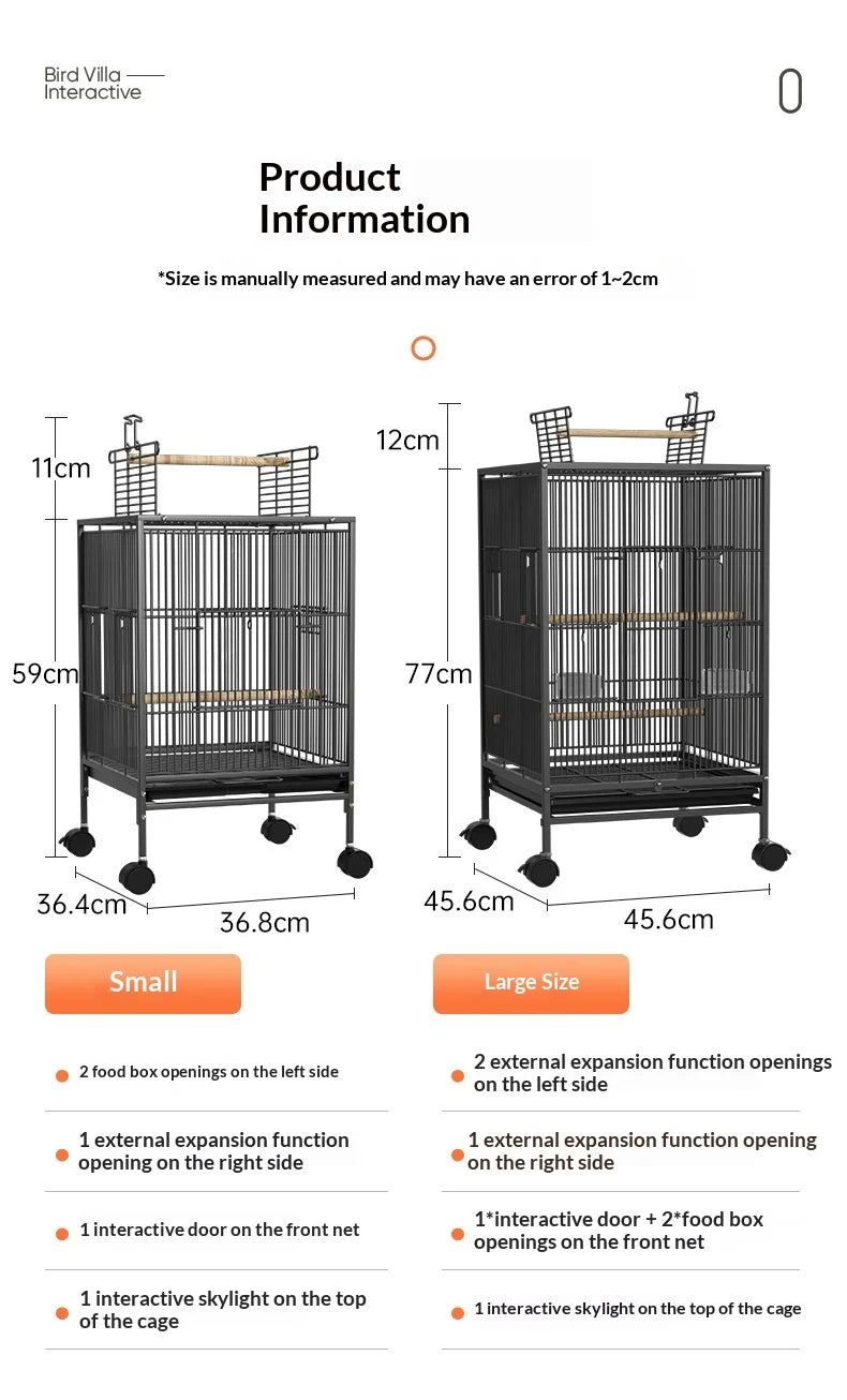Luxury Powder Coated Breeding Cage - Multi Level