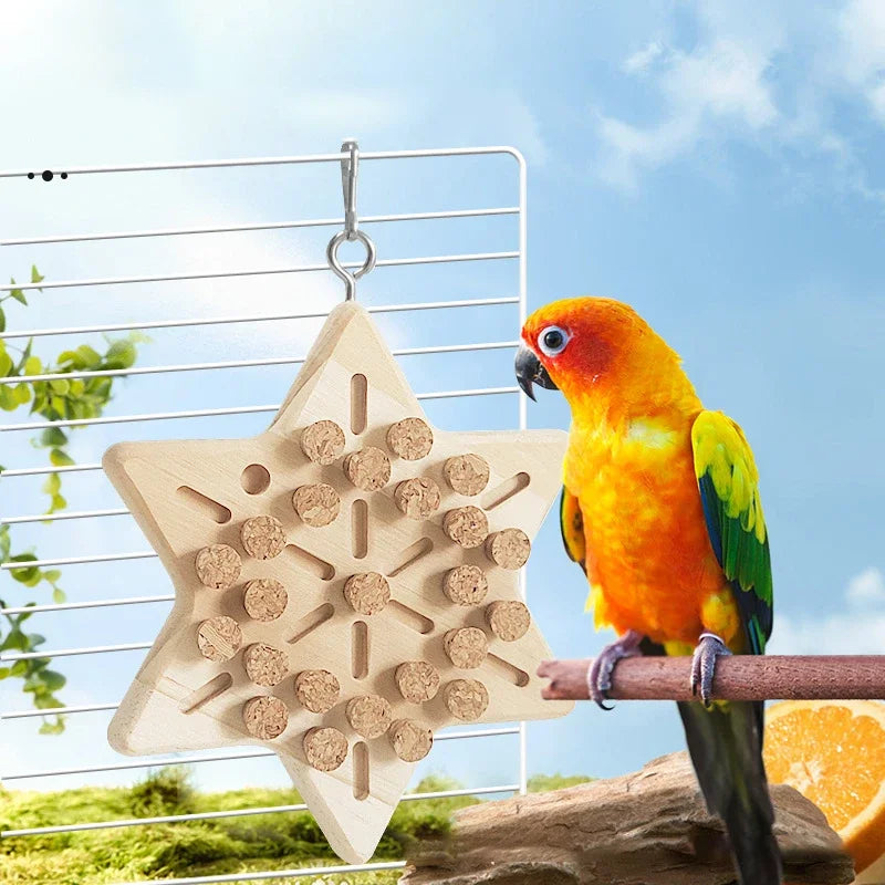 Natural Wooden Cork Puzzle Toy