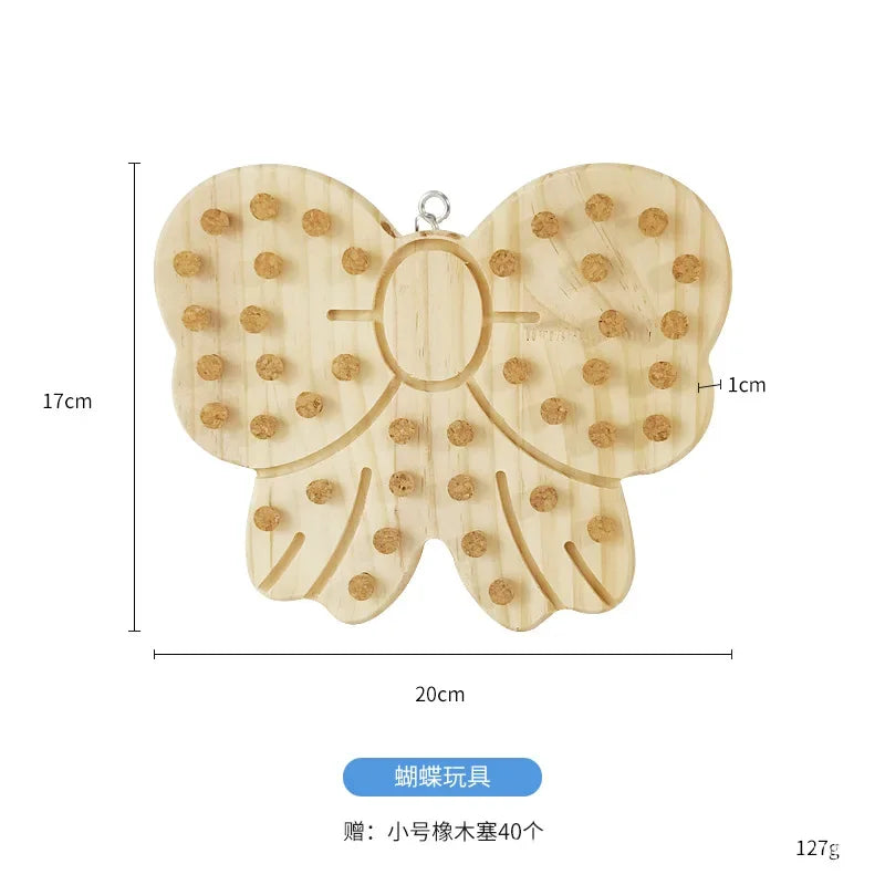 Natural Wooden Cork Puzzle Toy