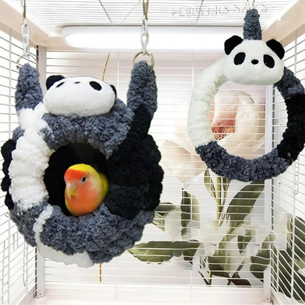 Panda Shape Winter Bird House