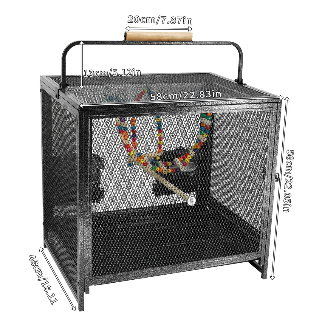 Portable Bird Cage Travel Carrier Cage Playpen