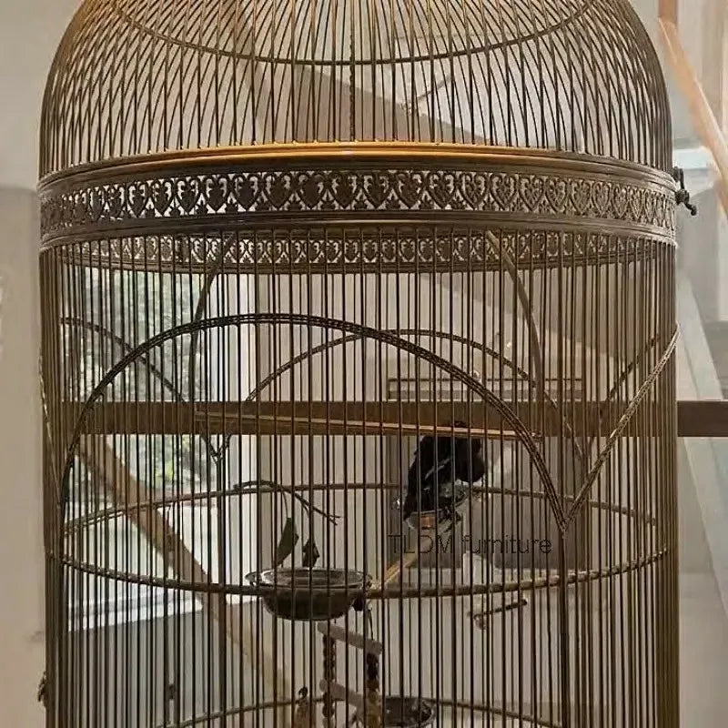 Extra Large Cylindrical Bird Cage - European Style