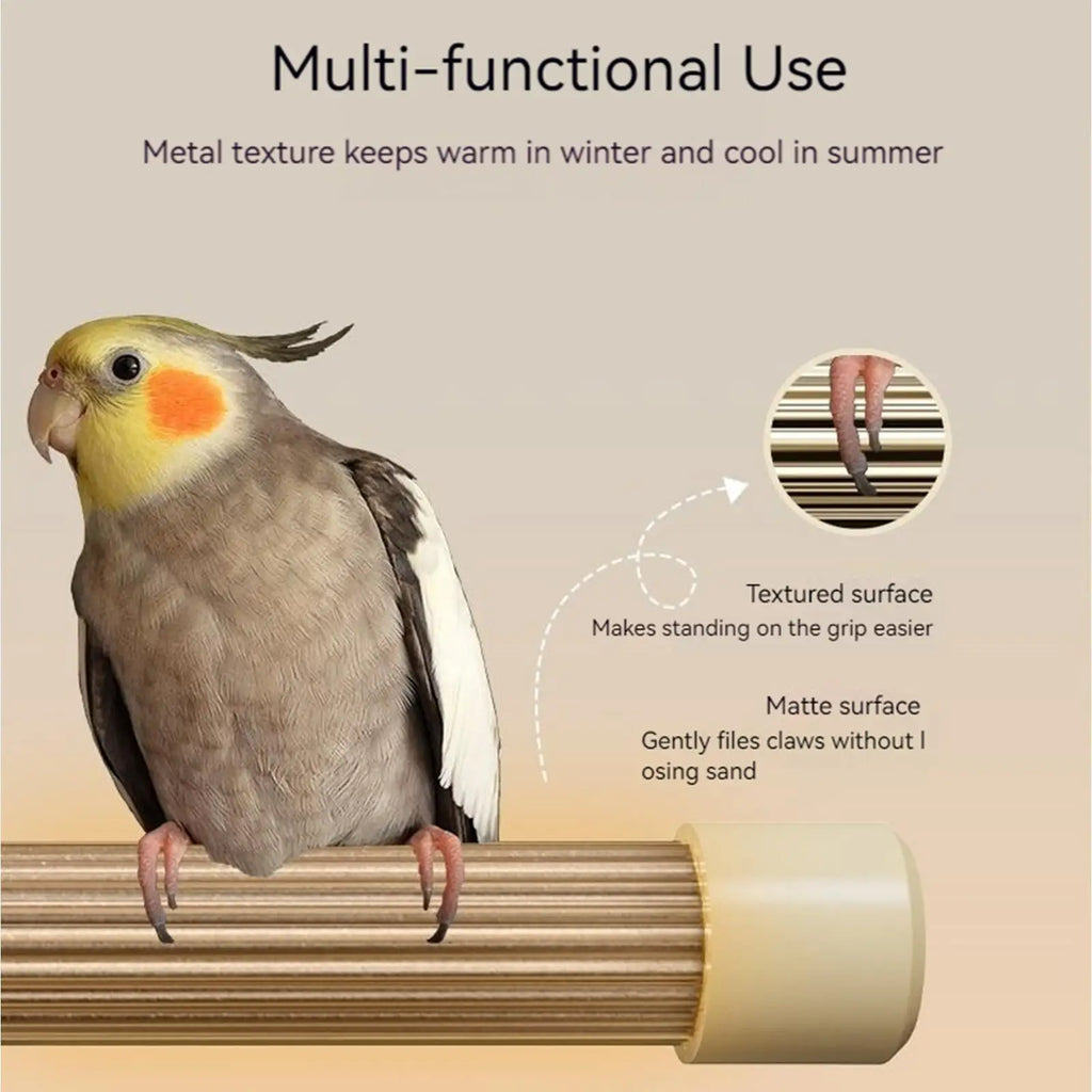 USB Bird Cage Heater with Anti-Bite Perch Stand
