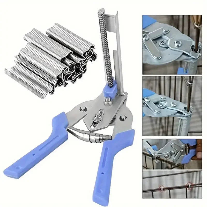 Hog Ring Plier Tool for Bird & Poultry Cages