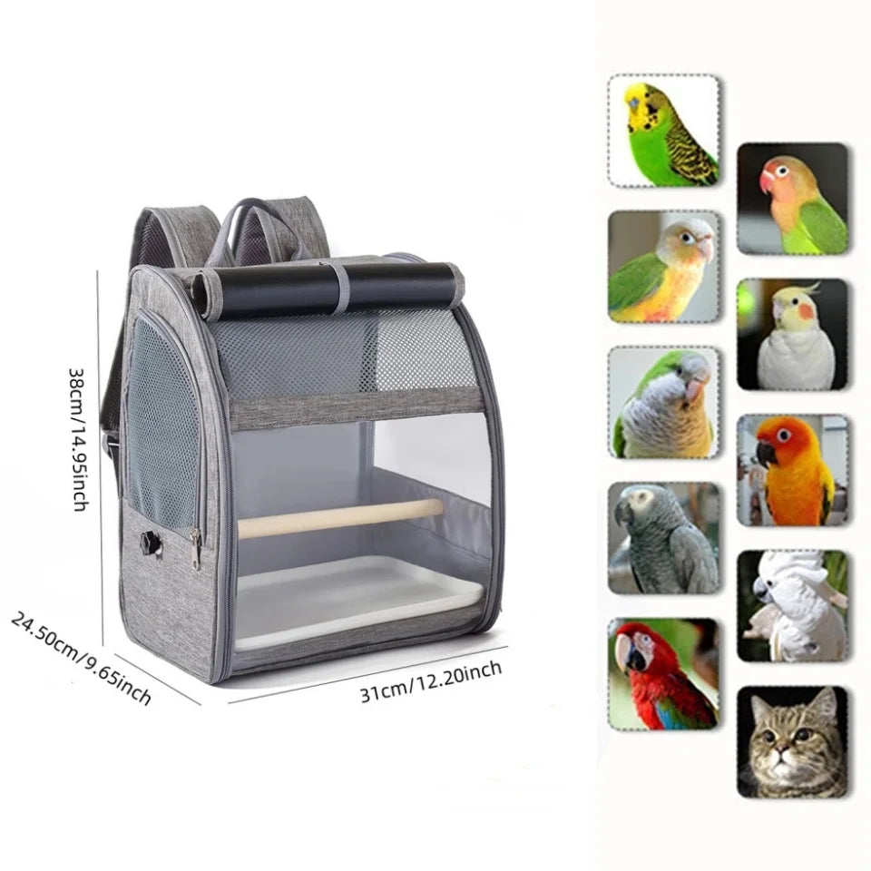 Parrot Travel Backpack with Perch & Tray