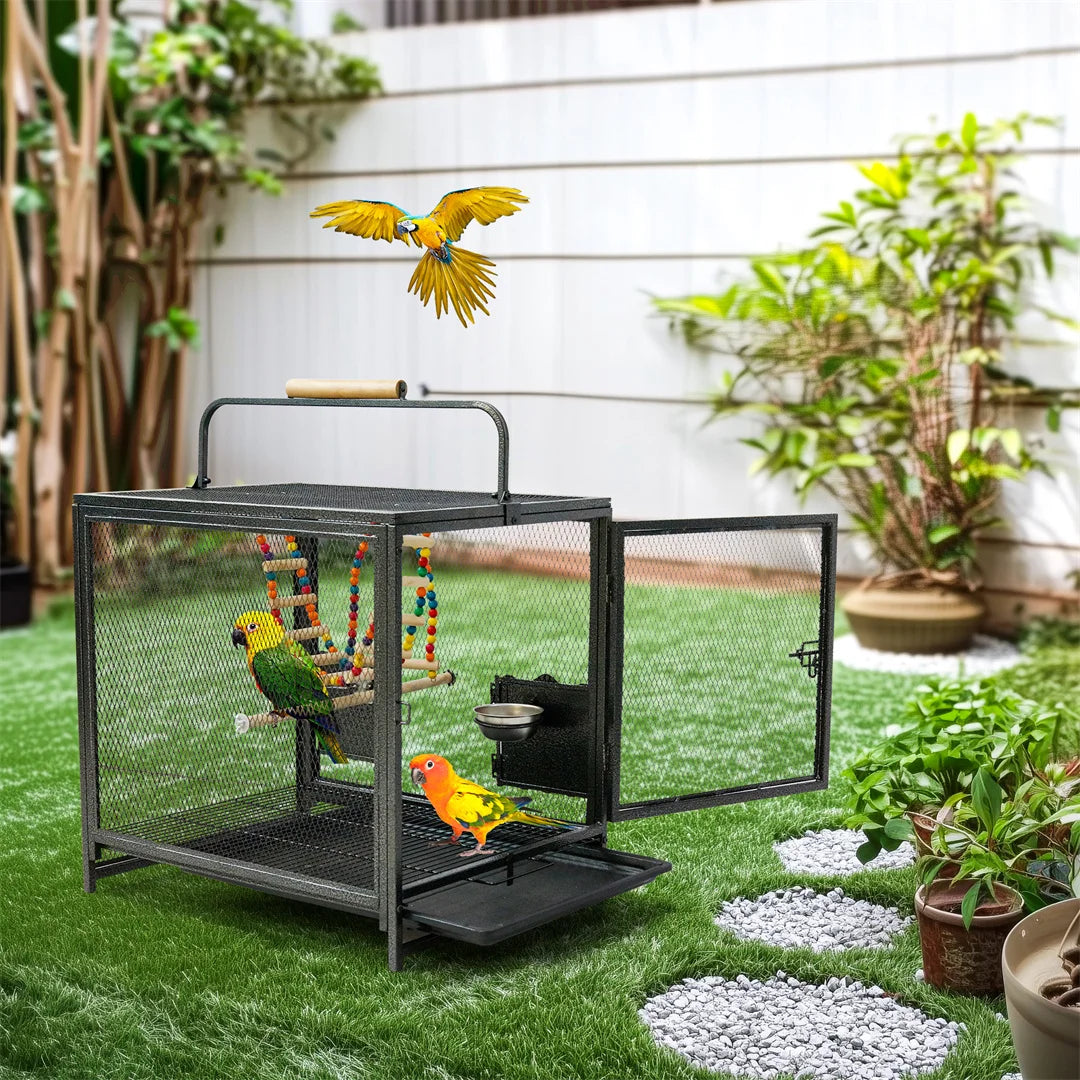 Portable Bird Cage Travel Carrier Cage Playpen
