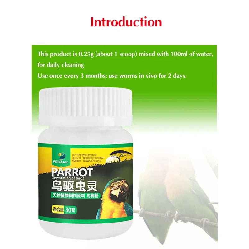 Parrot Deworming Treatment