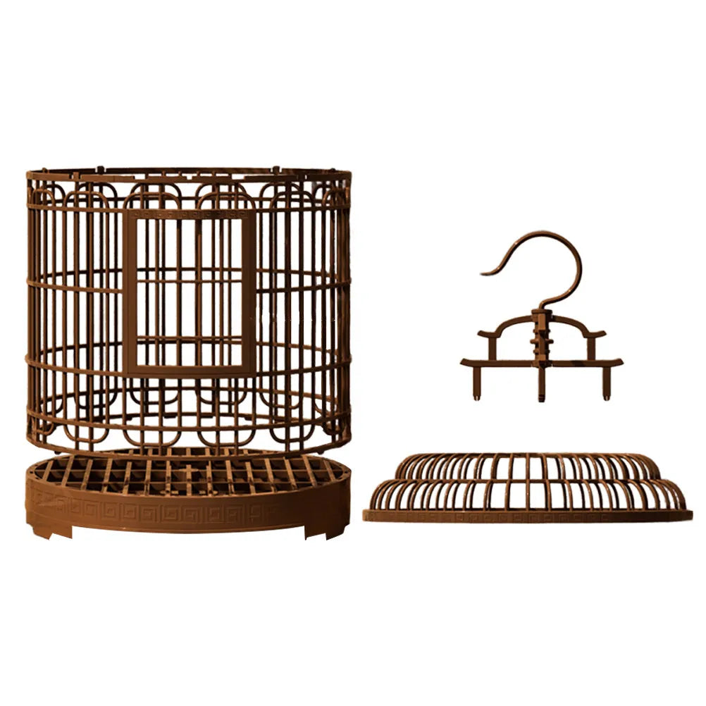 Portable Bird Cage - Retro Round Design
