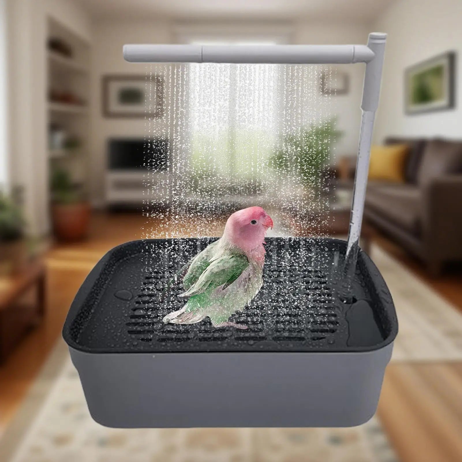 Rechargeable Parrot Shower Bath with Circulating Faucet