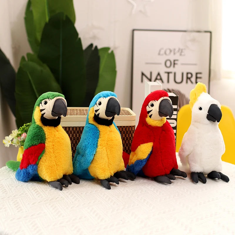 Lifelike Parrot Plush Toy (25cm)
