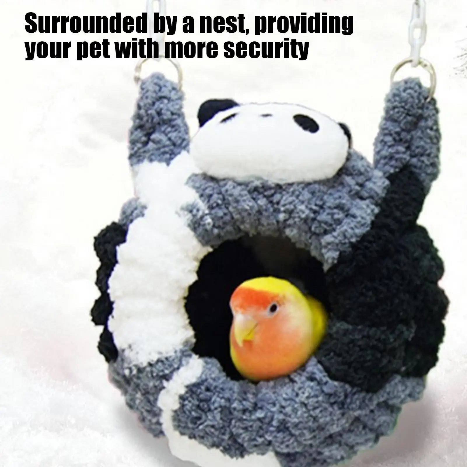 Panda Shape Winter Bird House
