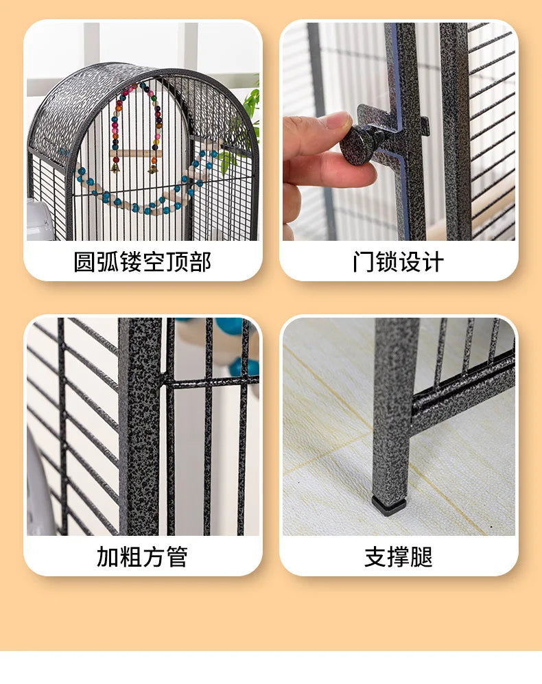 Large Acrylic Parrot Cage