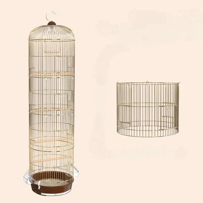 Premium Metal Bird Cage - Large Parrot Aviary for Cockatiels, Parrots