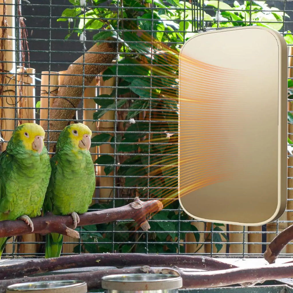USB Bird Cage Heater with Anti-Bite Perch Stand