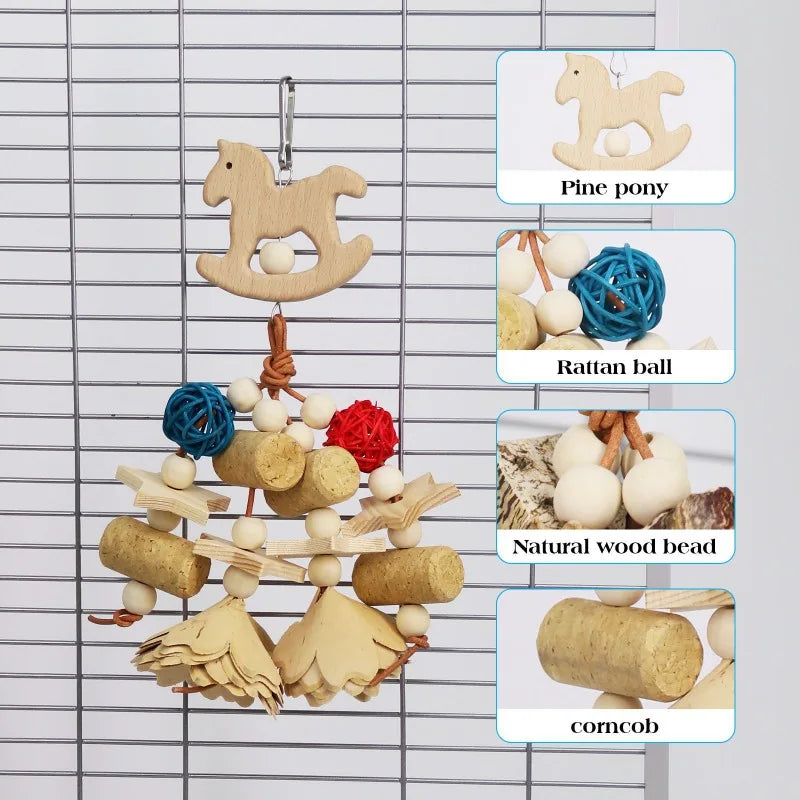Wooden Animal Puzzle Chew Toy
