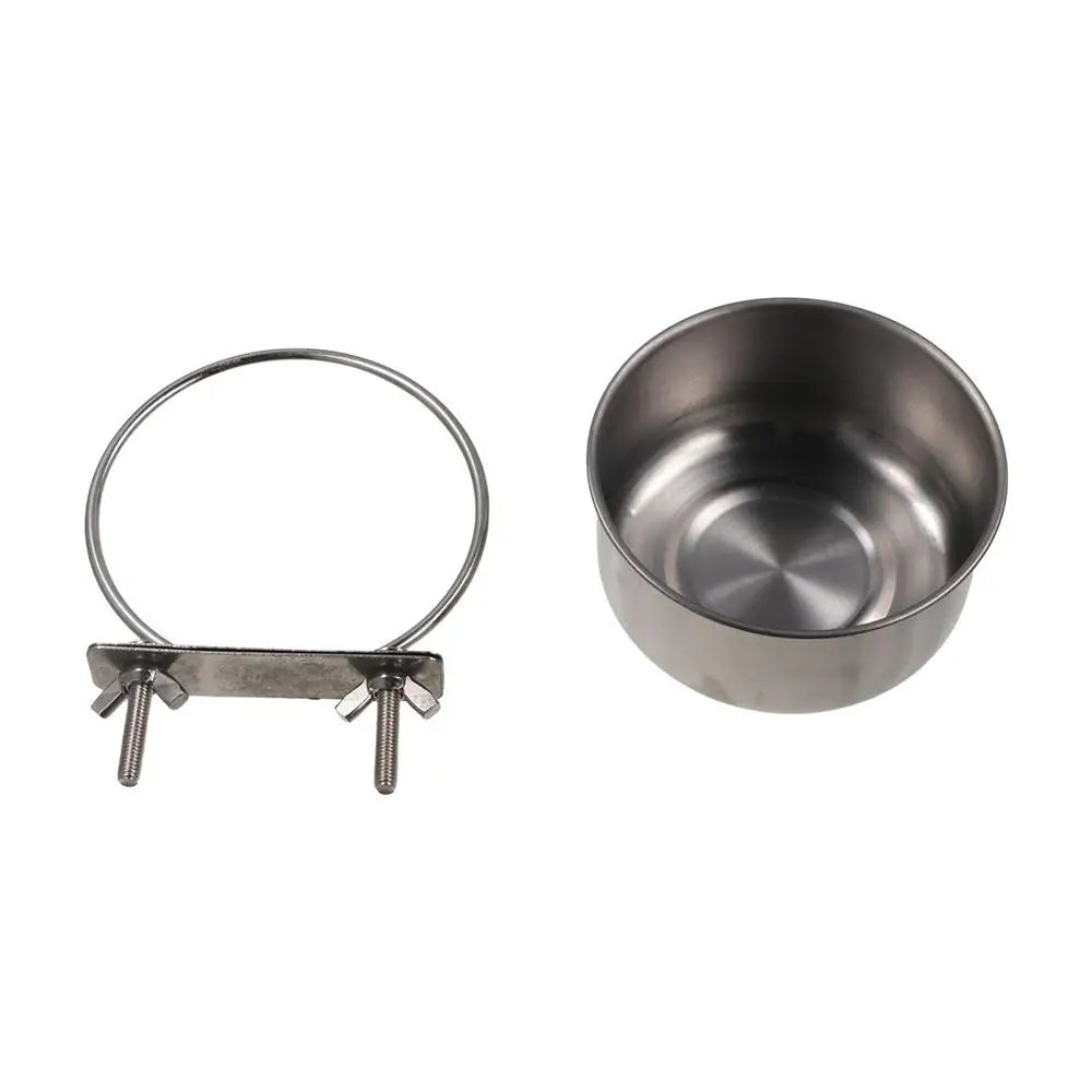 Stainless Steel Parrot Food & Water Bowl