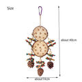 Parrot Chew Toy Set – Natural Wood, Corn Husk & Pinecone