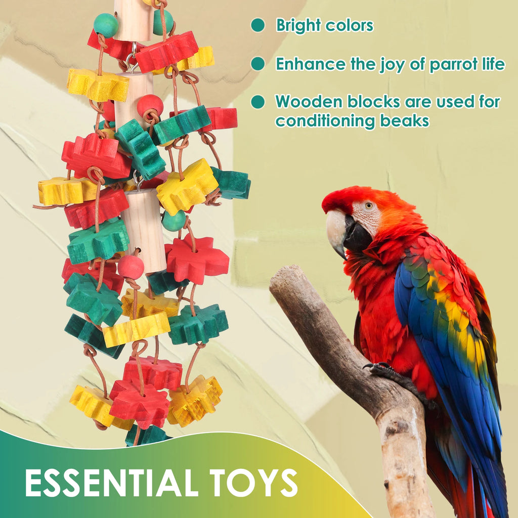 Multicolored Wooden Chew Toy