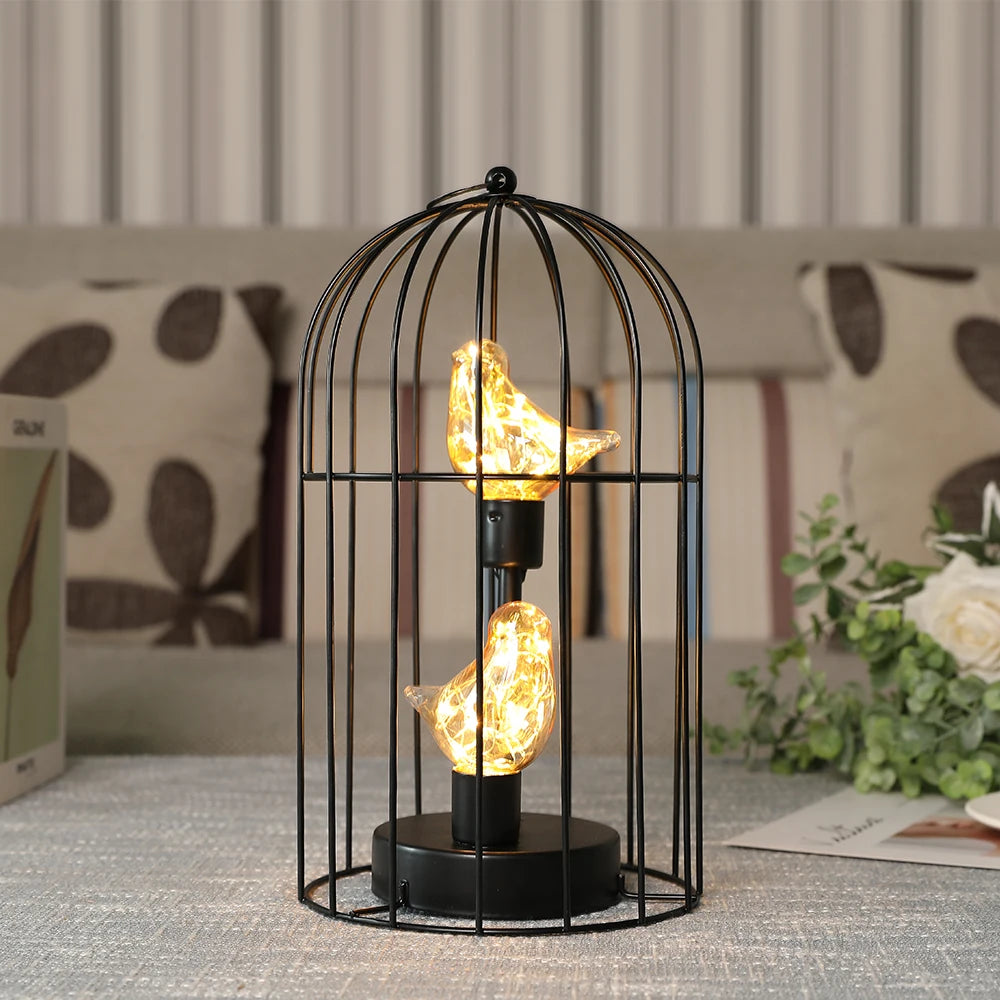 Birdcage Decorative Table Lamp