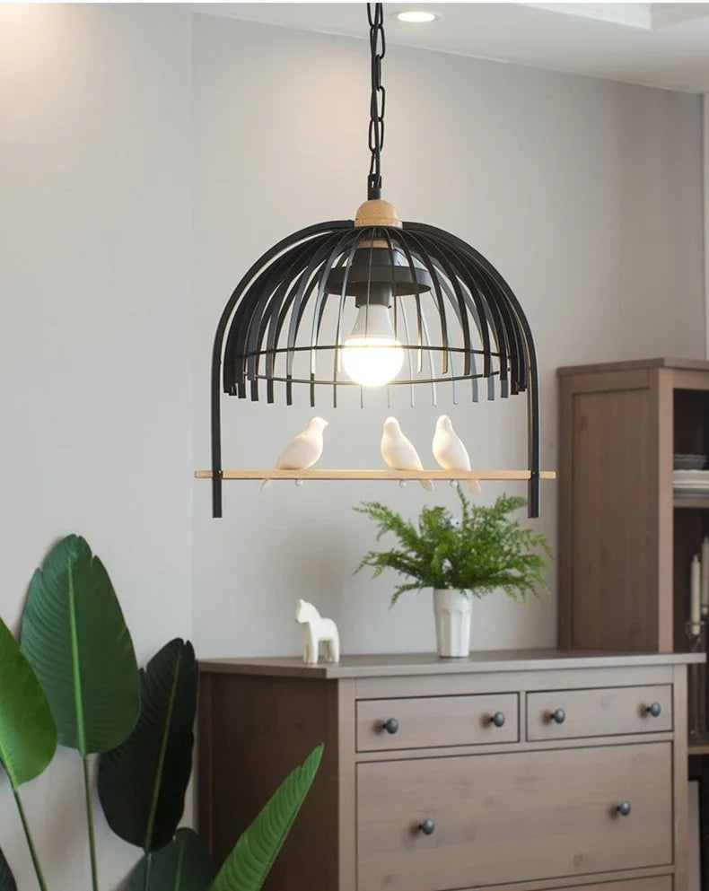 Retro Bird Cage Chandelier