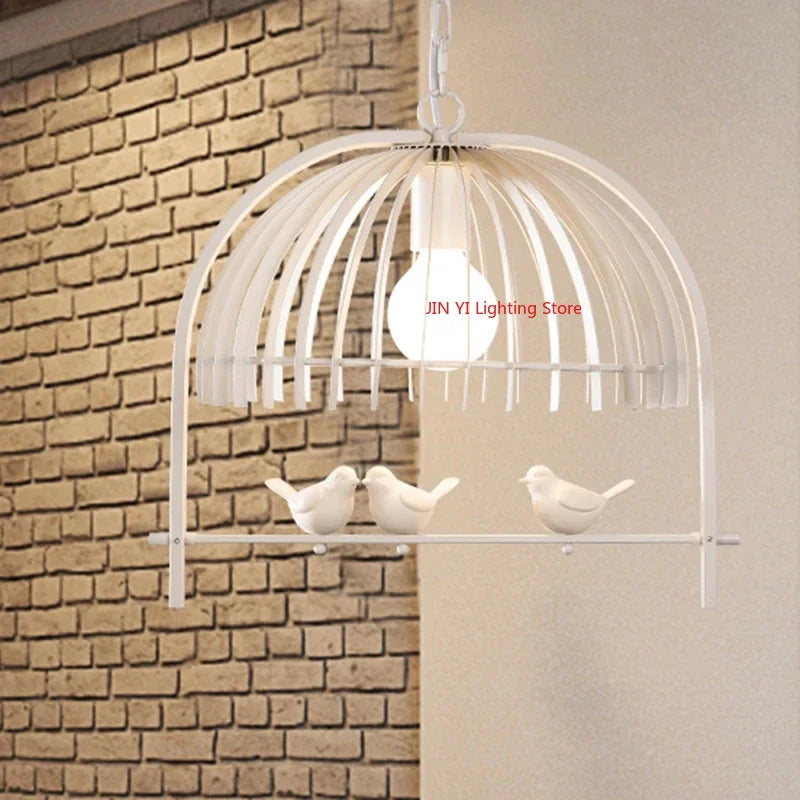 Retro Bird Cage Chandelier