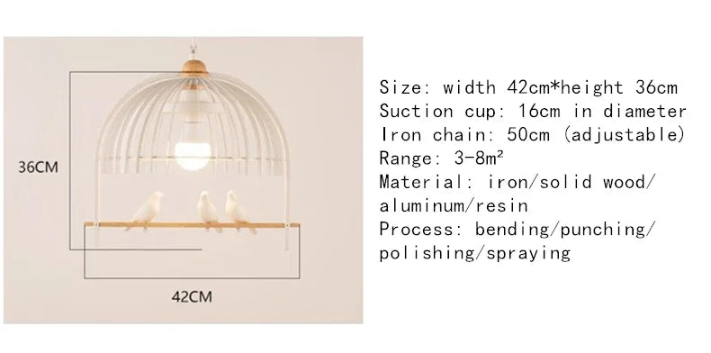 Retro Bird Cage Chandelier