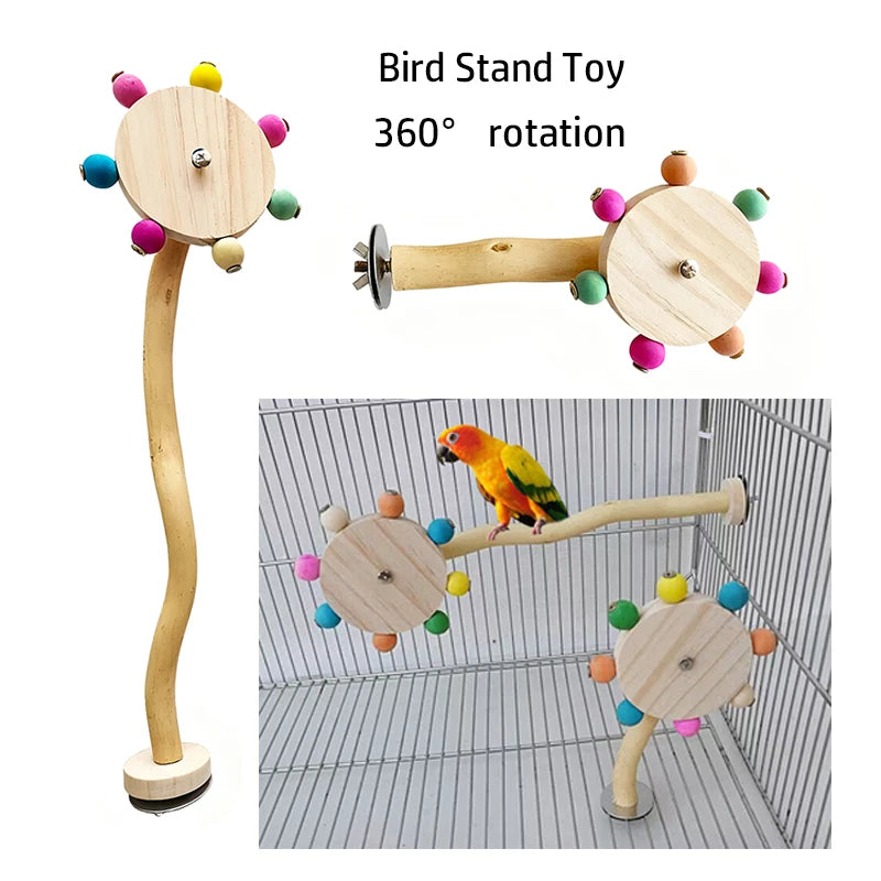 Rotating Windmill Foraging Toy for Parrots