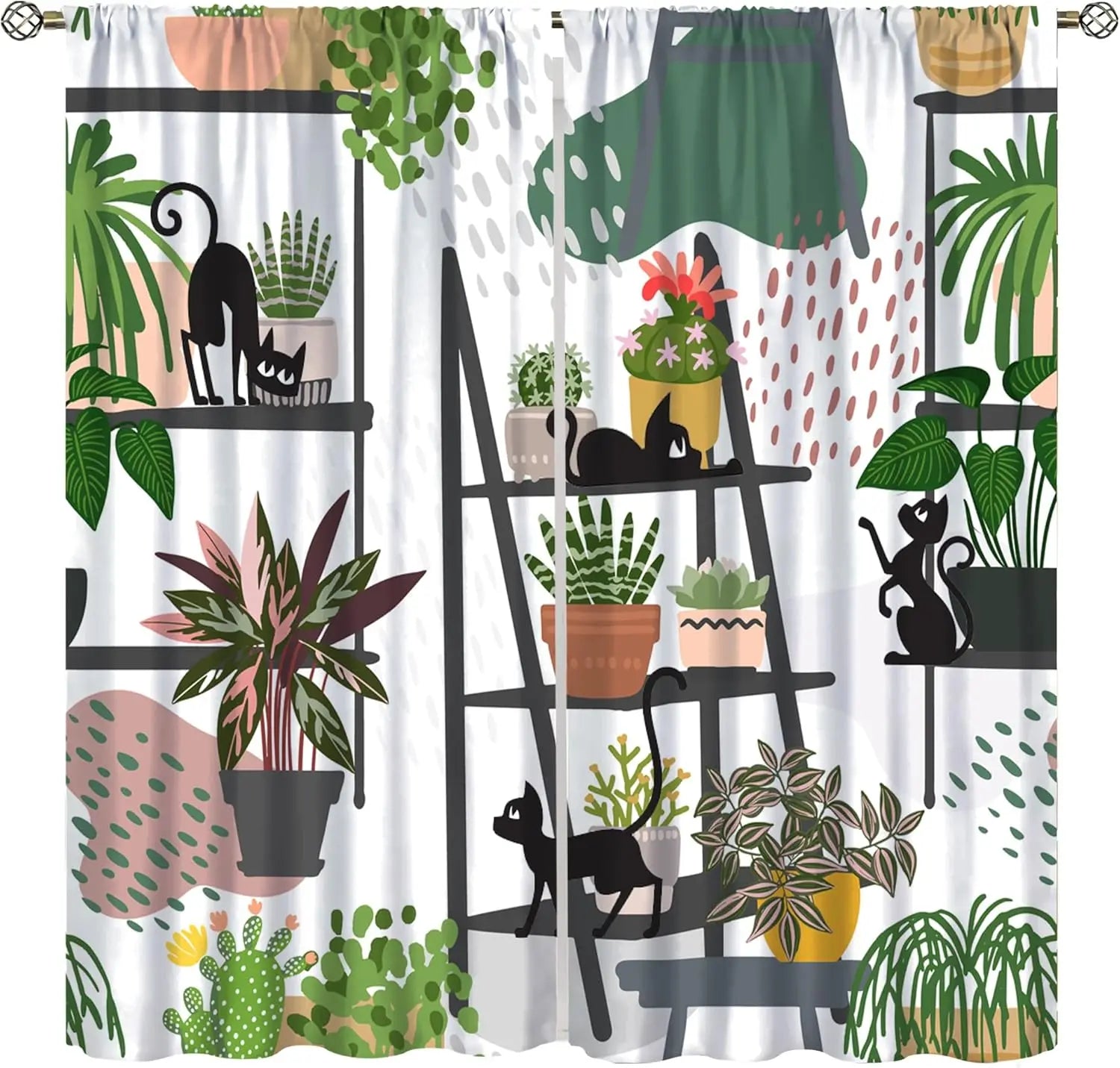 Parrot Window Curtains - 2 Panels