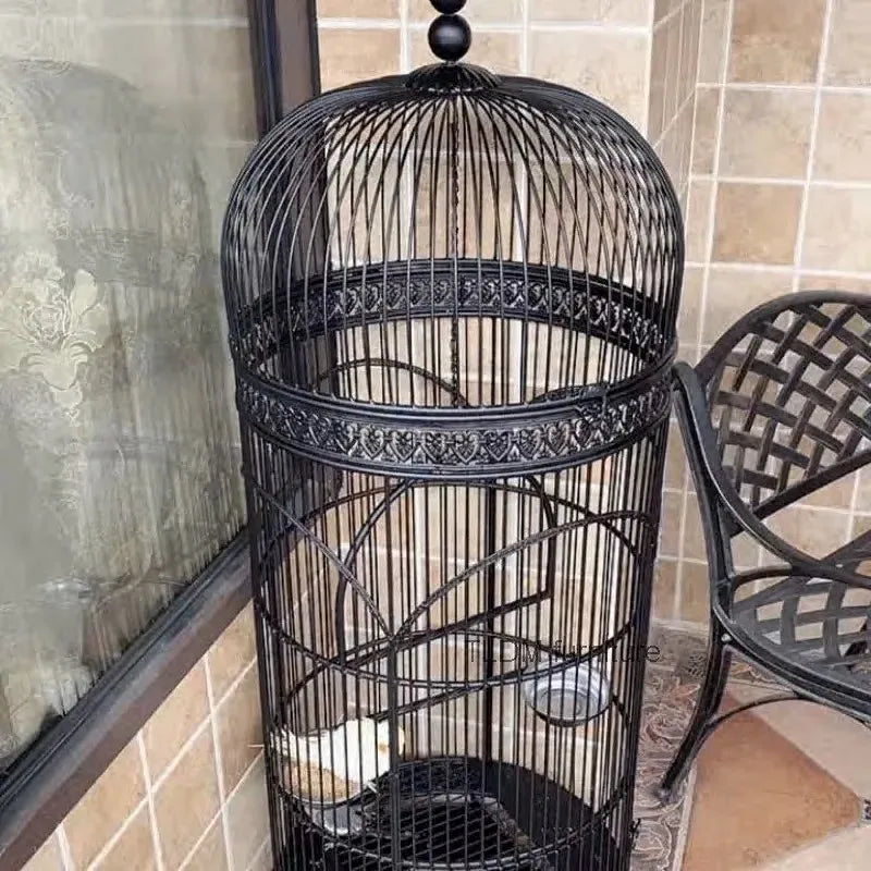 Extra Large Cylindrical Bird Cage - European Style