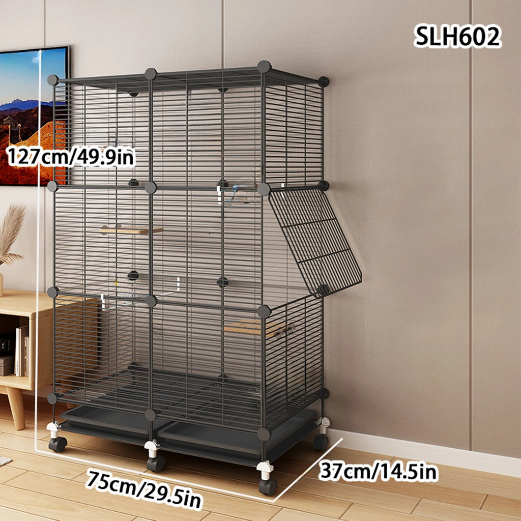 Large Multi-Layer Breeding Cage with Drawer