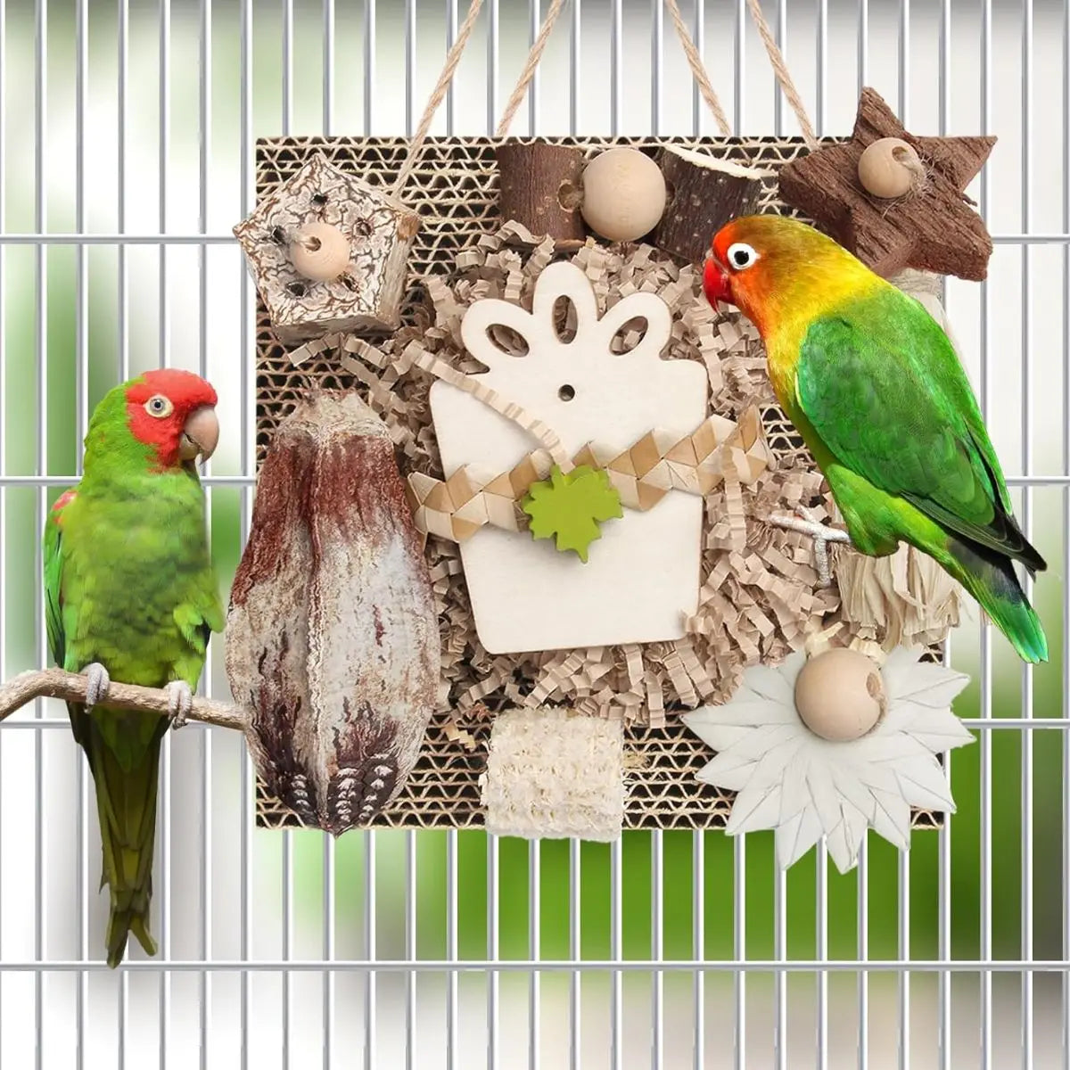 Cardboard Foraging Toy for Parrots & Parakeets
