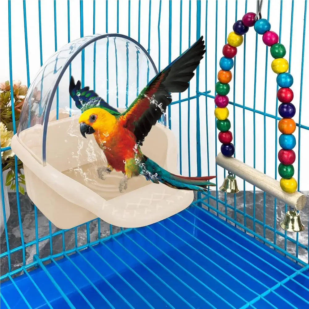 Hanging Bird Bath Cube